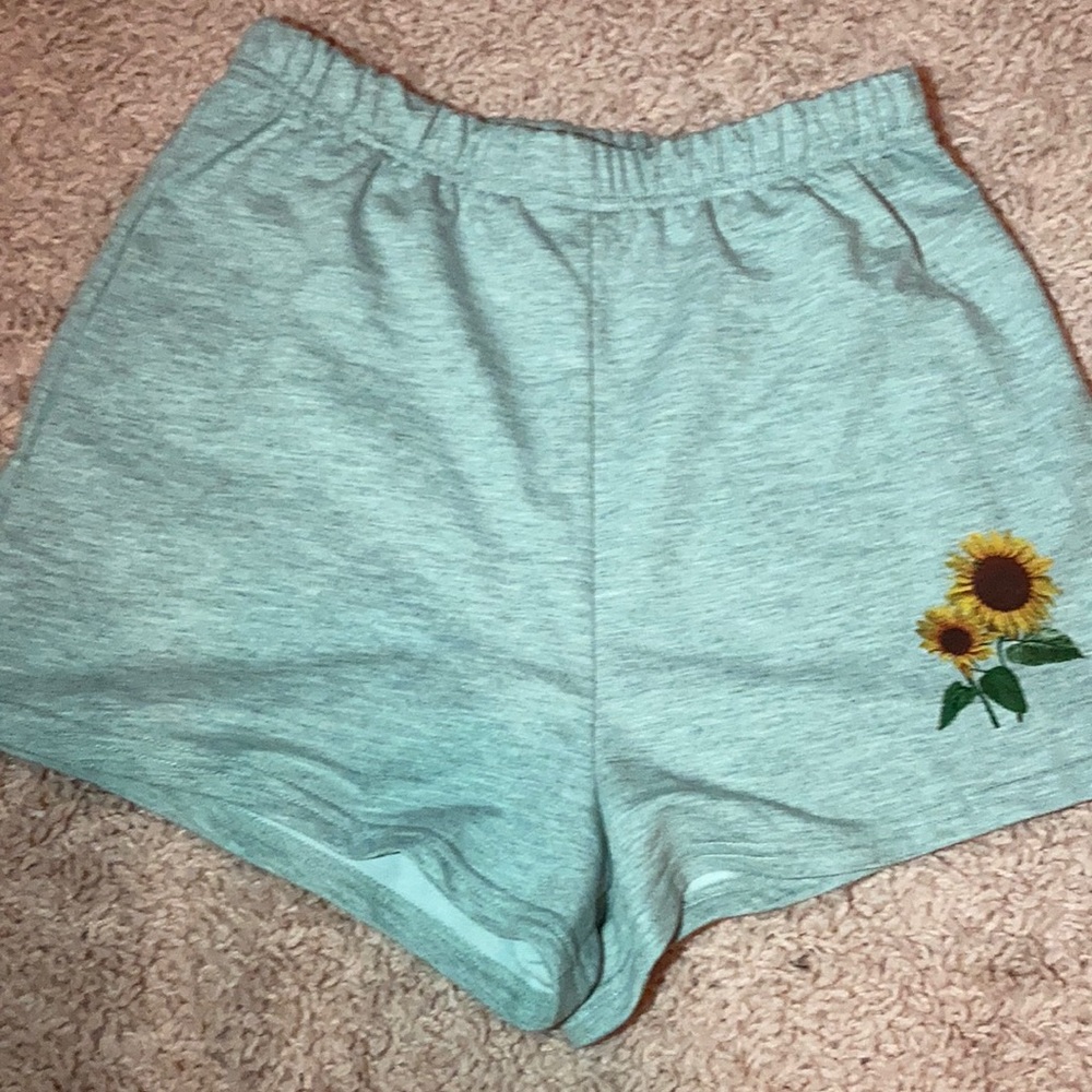 Grey sunflower shorts